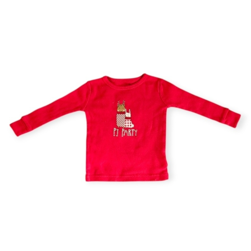 Like New, Baby Girl's Holiday Long Sleeved Pajama Top Size 12m